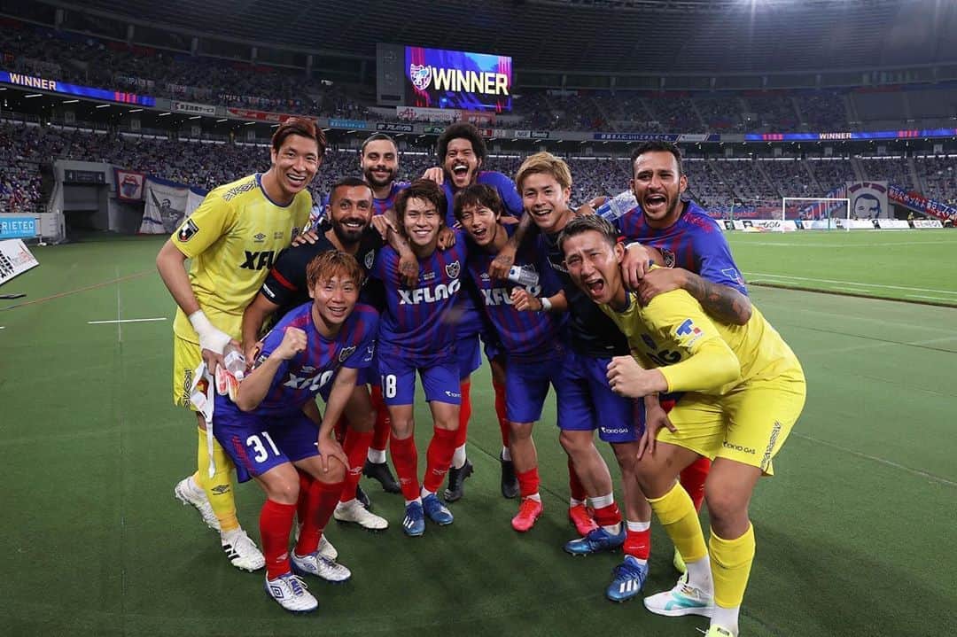 小川諒也のインスタグラム：「+3👍👍👍 応援ありがとうございました！ けんとくんロシアでも頑張って👊 #fctokyo #小川諒也」