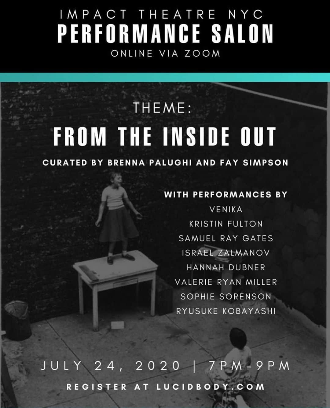 小林竜輔のインスタグラム：「Performing on 24th of July (Fri) at @thelucidbody .  Its my own piece. 7-9pm NewYork time.  Come watch if you are drawn😊」
