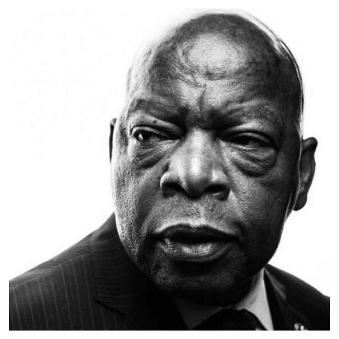 ジーン・トリプルホーンのインスタグラム：「John Lewis. ⁣ ⁣ And thanks to him, we now all have our marching orders - to keep believing in the possibility of remaking this country we love until it lives up to its full promise.⁣ ⁣ President Barack Obama⁣ ⁣ #goodtrouble」