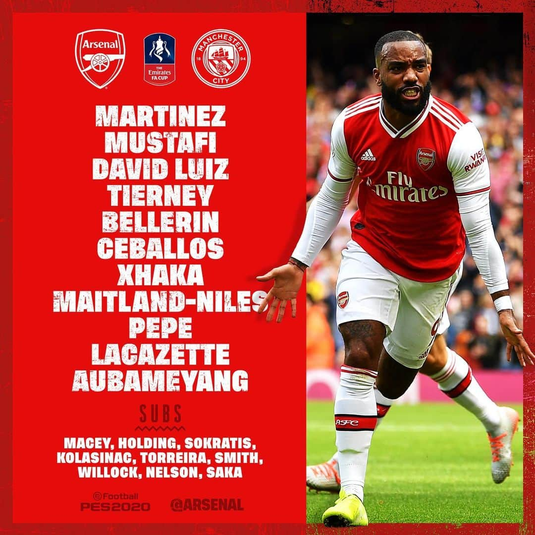 アーセナルFCさんのインスタグラム写真 - (アーセナルFCInstagram)「🚨 Introducing your #EmiratesFACup semi-final XI! ⠀ ⠀ #arsenal #facup #afc #coyg #gunners #england #mancity #wembley」7月19日 2時51分 - arsenal