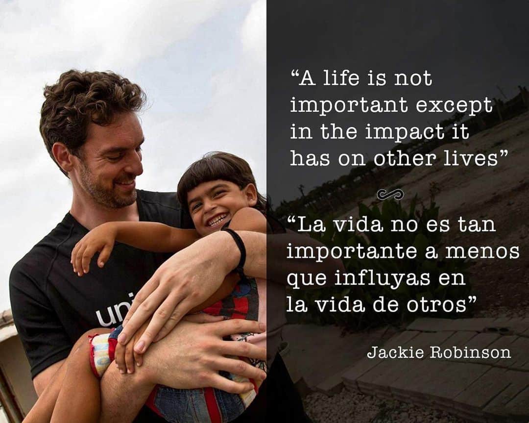 パウ・ガソルのインスタグラム：「✨💭#PausQuotes ✨💭#FrasesDePau」