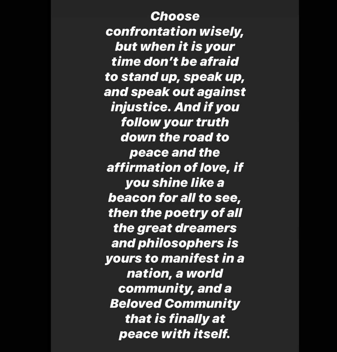 エリック・クリスチャン・オルセンのインスタグラム：「John Lewis this is EVERYTHING. He so beautifully articulating the dual courage of facing a broken reality while refusing to cease cherishing this beautiful world.」