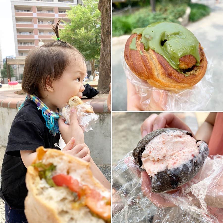 megumiさんのインスタグラム写真 - (megumiInstagram)「#今日の腹 この2日で福岡の美味しいもの色々食べたけど、 13時くらいまでに重ためのもの食べ終えて、後はなかなかお腹空かないから、軽いのすこーし食べてって感じなので、朝には腹ぺこ🙂🙃🙂🙃 . #therootsneighborhoodbakery のパンとか  #princeofthefruit  のパフェとか 餃子とか大宰府の梅ヶ枝餅とかタピオカ粉使った#chiffoncakemarie のモチモチのシフォンケーキとか 何でも美味しい☺️ . でも何が嬉しいかって、 甥っ子も食べられるものが増えてきて、一緒のもの食べられることだね😘 . 今日も色々食べます🤤 罪悪感無く食べるってこういうこと🤩めちゃくちゃハッピー❤️❤️ . . #福岡グルメ　#福岡パン屋  #セロトニン大放出の旅 #今日のおばばか通信　#おばばか #筋トレ女子 #ダイエット #fitnessmodel #メリハリボディ #healthybody  #ヘルシー #ボディメイク#ワークアウト女子 #フィットネス女子 #フィットネス #美ボディ  #フィットネスモデル  #お尻トレーニング #fitnessgirl #ウエイトトレーニング #vshape  #美腸 #腸活 #美活 #美尻 #美容」7月19日 8時03分 - megumi_aimy_fit