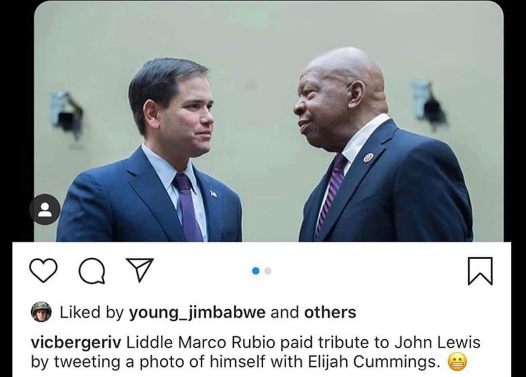 ロン・パールマンさんのインスタグラム写真 - (ロン・パールマンInstagram)「@marcorubio」7月19日 9時06分 - perlmutations