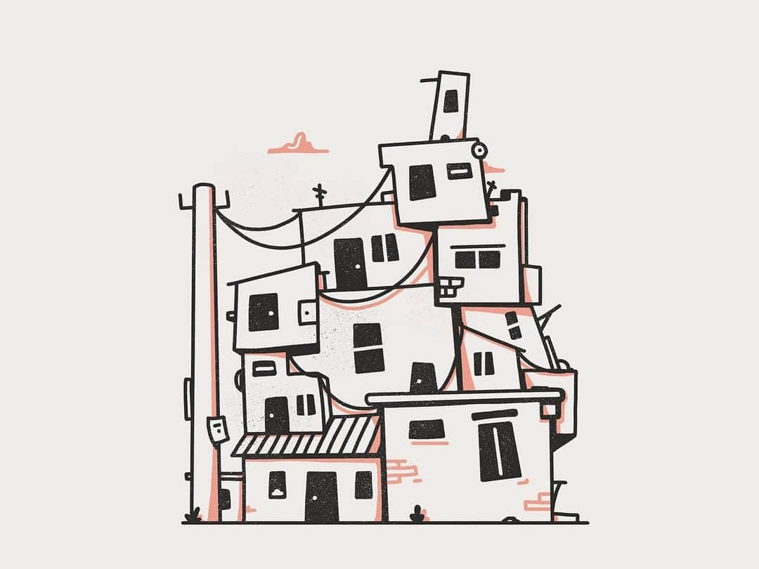 Dribbbleさんのインスタグラム写真 - (DribbbleInstagram)「Favela by Cris ⠀ ⠀ #dribbble #design #favela #illustration #dribbblers」7月19日 12時35分 - dribbble