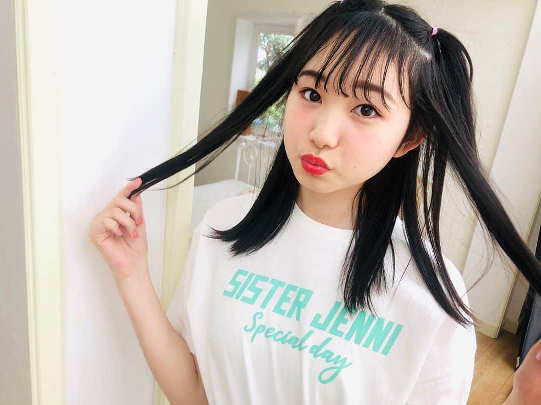 ニコ☆プチのインスタグラム：「🌱💓 はーふついんが似合うひと🎀🤍 . . #川合菖蒲  #はーふついん」