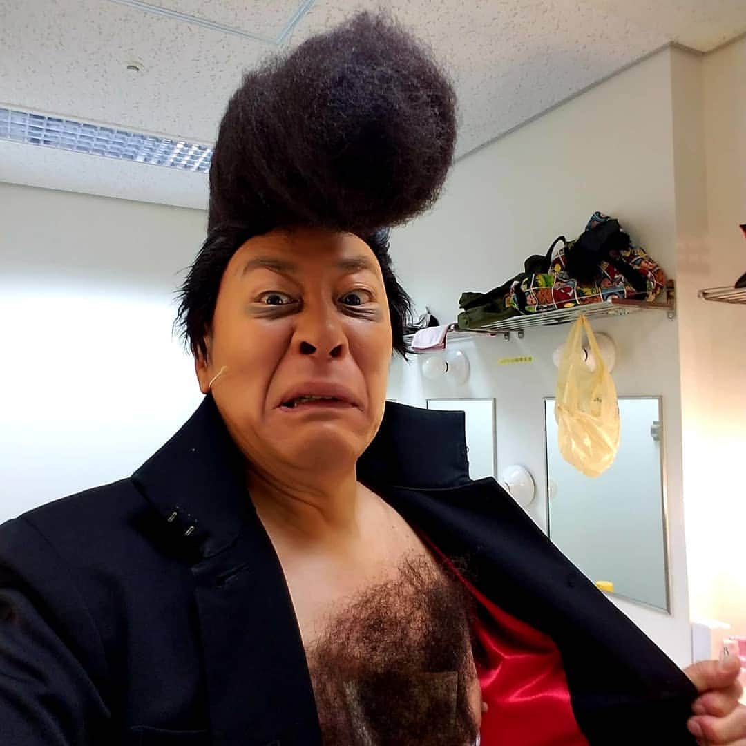 のインスタグラム：「つっぱり男 #舞台#怖い？#髪が多くてうれしい #ソース」