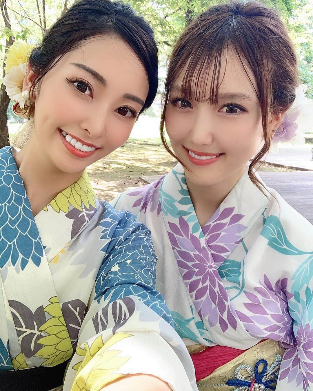 今井みどりさんのインスタグラム写真 - (今井みどりInstagram)「暑い中きてくれたみなさま ありがとうございました💙🤍  今年最後かもの浴衣きれて よかったー(´∀｀*)  久々のまこち🤤❤︎  #浴衣#유카타#夏#着物 #kimono#2020夏」8月17日 13時11分 - imaimidori