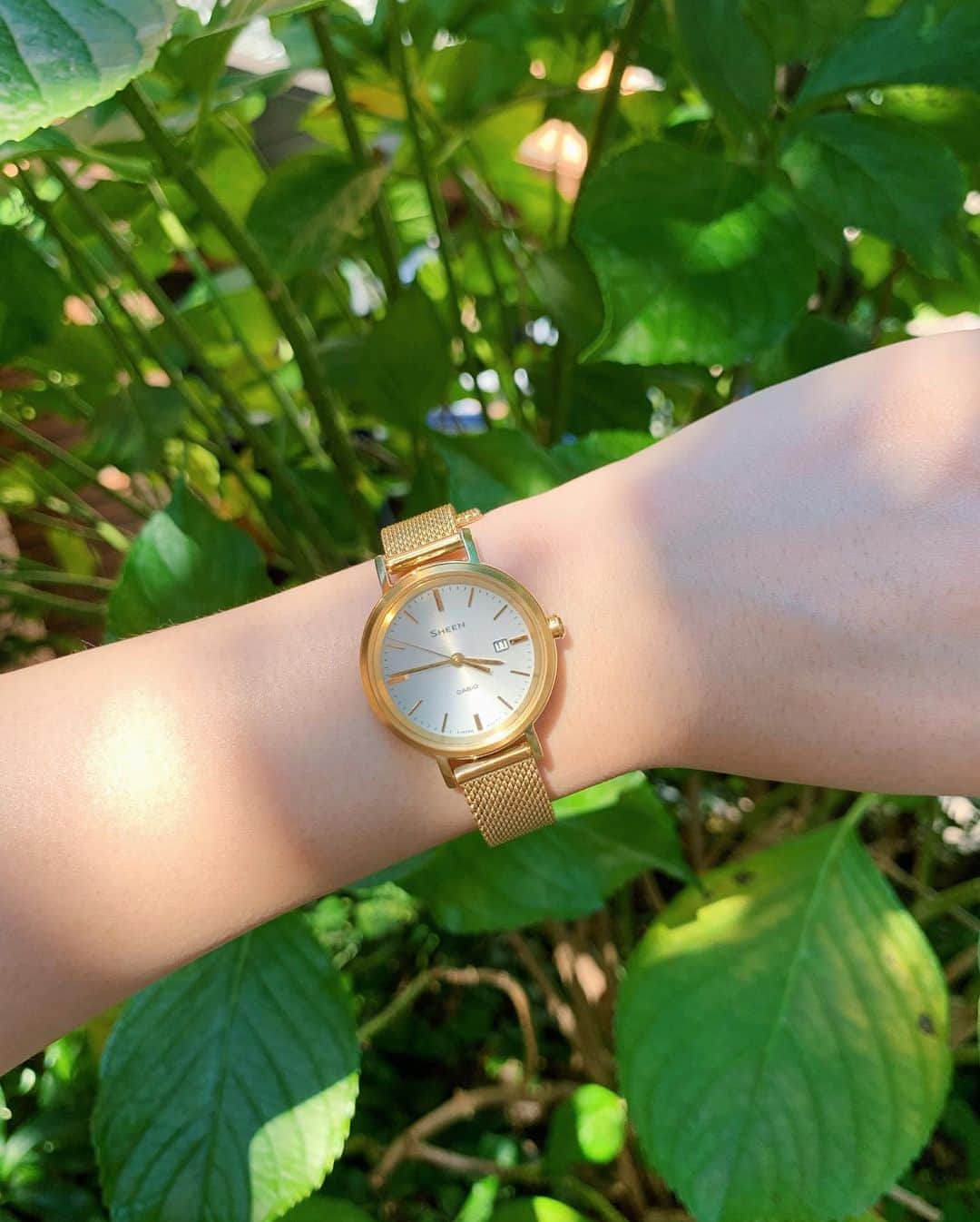 久恒美菜さんのインスタグラム写真 - (久恒美菜Instagram)「最近はアクセサリーはゴールドの気分なので、腕時計もゴールドのものをチョイス🌞 防水だから手洗いの時もつけたままでいいので、今の時期も重宝してます✌🏻 そして「SHEEN」のキャンペーンに参加しています♡  私が着用しているCASIO @sheen_jp の時計をフォロワーさんの中から1名様にプレゼント👏🏻  CASIO 「SHEEN」プレゼントキャンペーン 《応募方法》 1，@sheen_jp をフォロー 2，この投稿にいいね 《応募条件》 国内在住の方のみ 《応募期間》 8/17～8/24  《当選発表》 当選者の方には以下のキャンペーンアカウントより8月中にDMにてご連絡差し上げます。 @sheen_campaign  DM送付後48時間ご連絡がない場合は、別の方へ当選連絡差し上げますので、あらかじめご了承ください。  #カシオ #CASIO #SHEEN #sheen_jp #casiowatch #casiosheen #sheenwatch #PR」8月17日 14時16分 - _mimico_