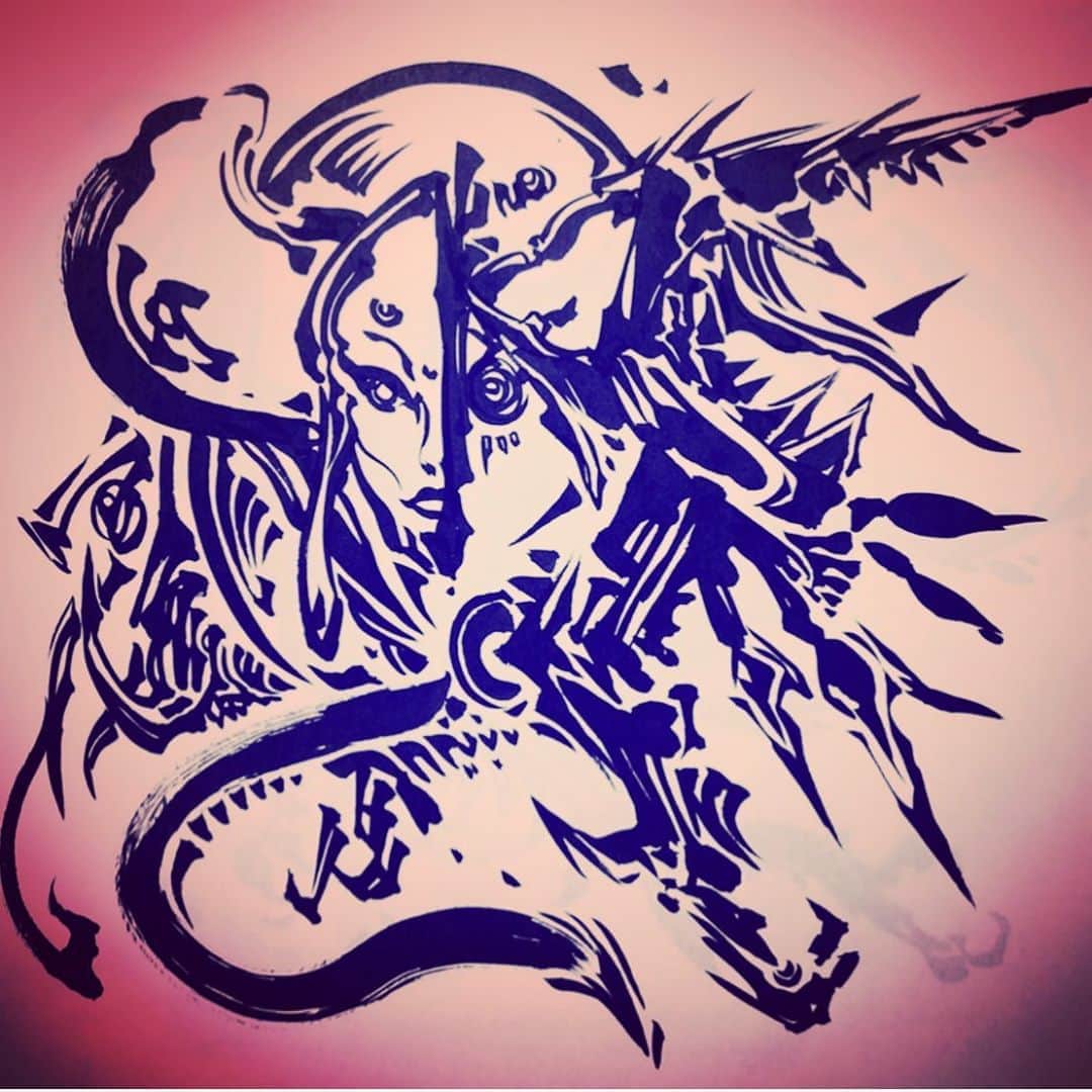 雨宮慶太さんのインスタグラム写真 - (雨宮慶太Instagram)「天女   #dragon #monster  #sketch #creature #monster #dotart  #japan  #Asia  #doddle  #sketch #woman #fairy #creature #pencil #draw  #drawing #instagood #draw #art  #illust  #illustration #garo #keitaamemiya」8月13日 19時55分 - keitaamemiya