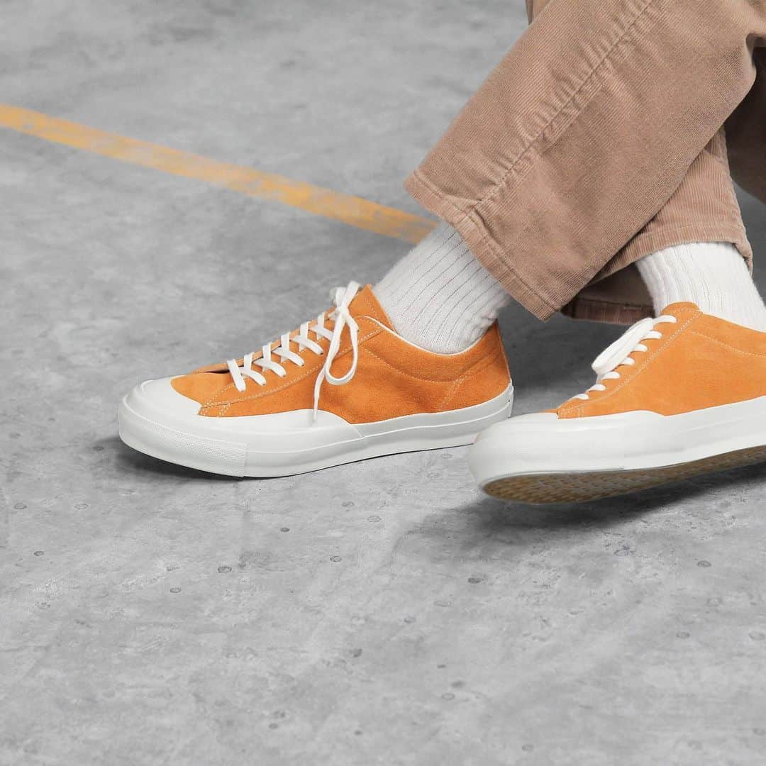 MOONSTARのインスタグラム：「BUMPER COURT / LIGHTORANGE  #moonstarshoes  #finevulcanized  #bumpercourt  #madeinkurume」
