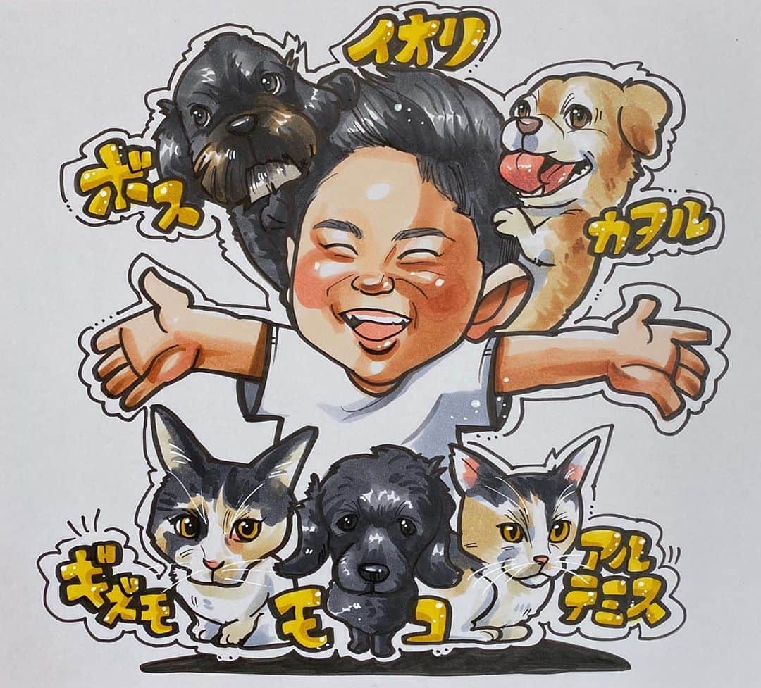 似顔絵★𝗚𝗢𝗥𝗜𝗞𝗜𝗡𝗚のインスタグラム