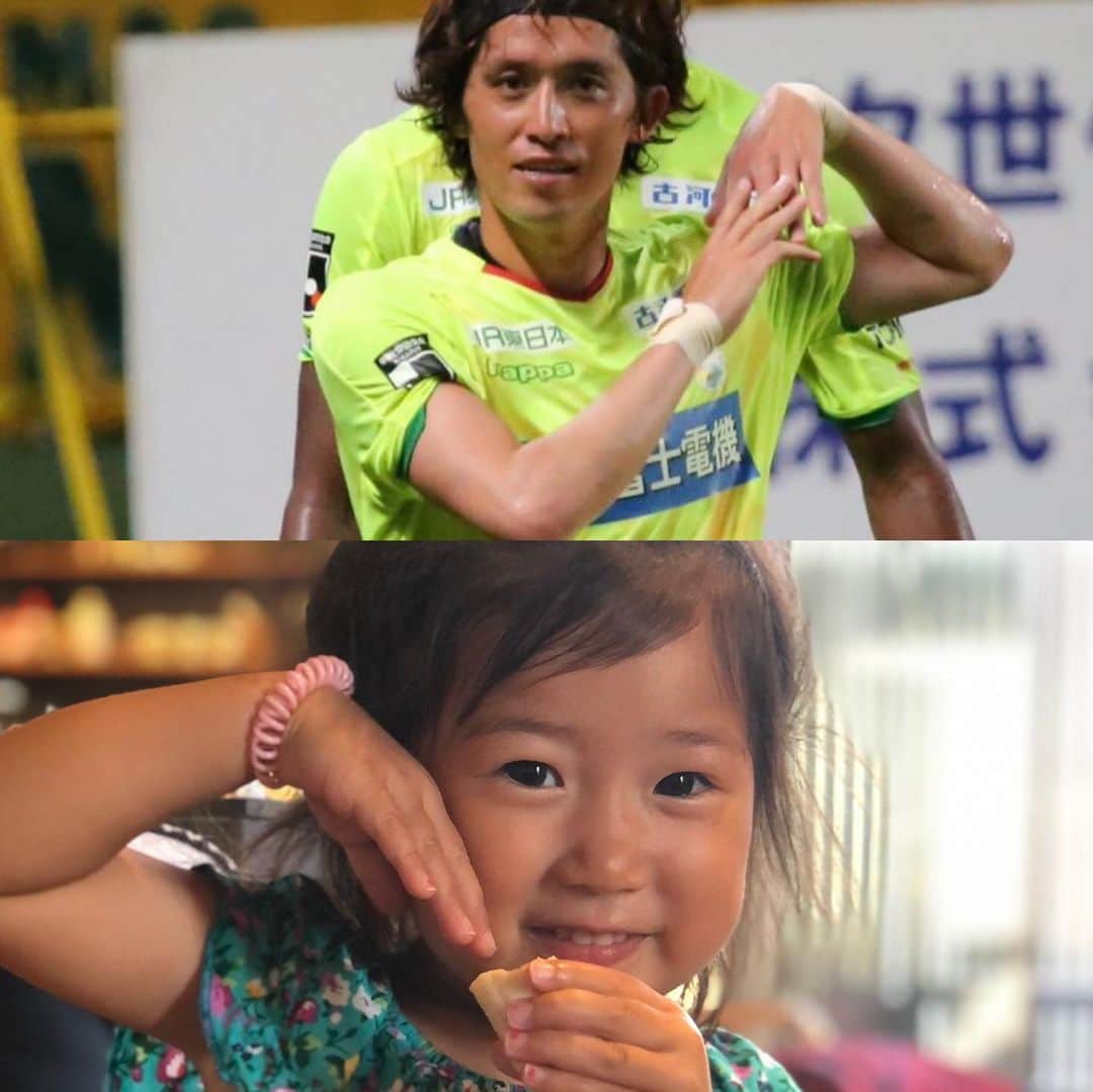 増嶋竜也のインスタグラム：「娘の誕生日に約束したポーズ  #やっとホーム勝てた #娘との約束も果たせた #息子には怒られた #次は息子のために #このポーズは何だろう #エルサかな #連戦続くからみんなで乗り切ろう」
