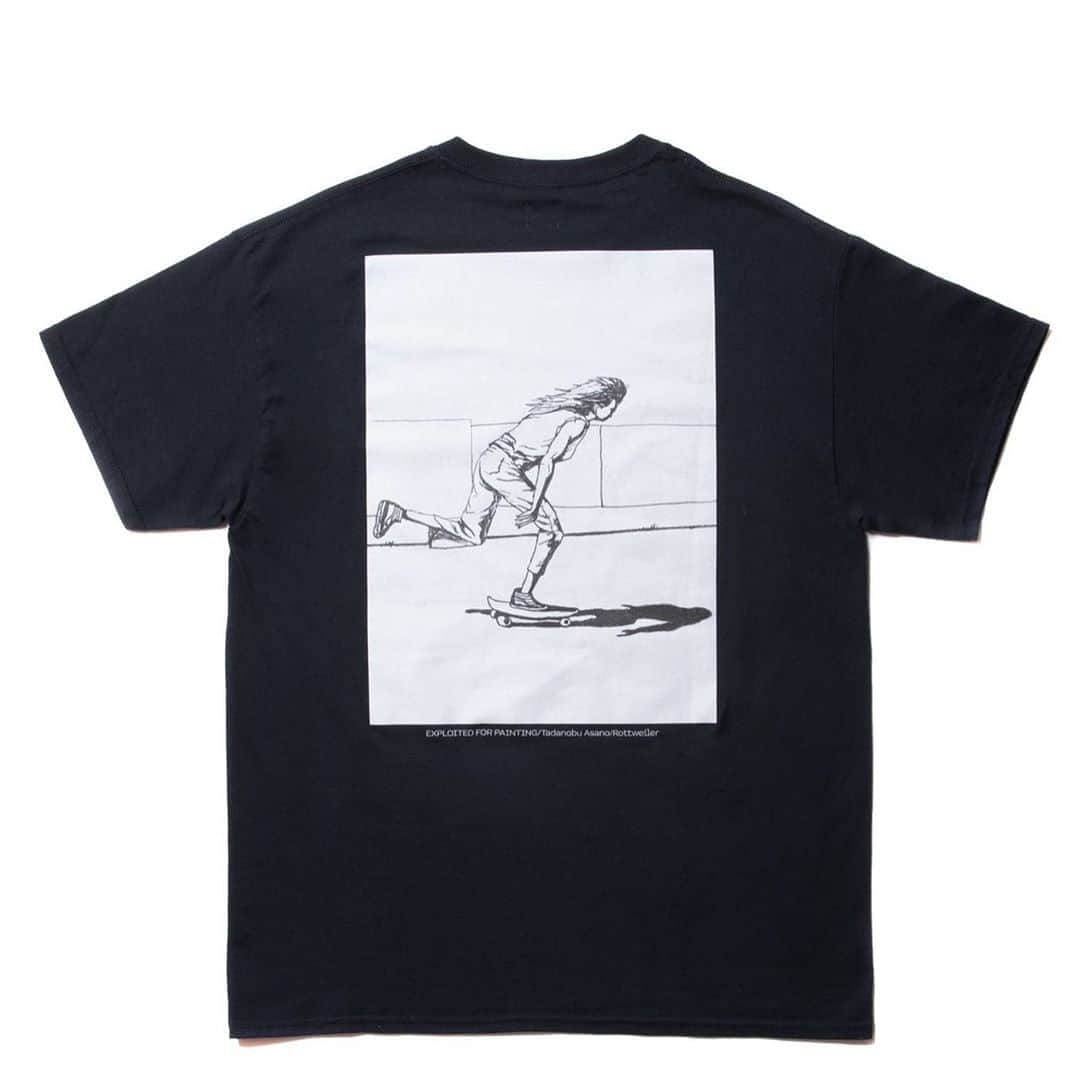 浅野忠信のインスタグラム：「ROTTWEILLERとのコラボレーションTシャツが 8月15日の12:00から発売されます！  夏！  @rottweiler708   https://rottweiler.stores.jp/」