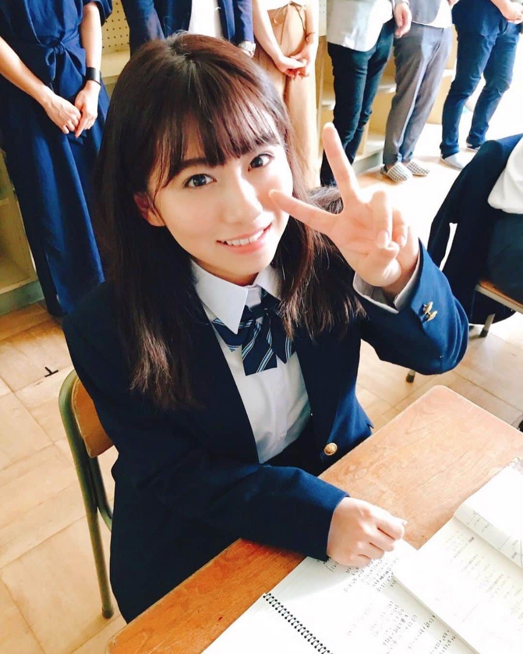のインスタグラム：「久々の制服。 ワクワクしたなぁ☁️☁️ #制服」