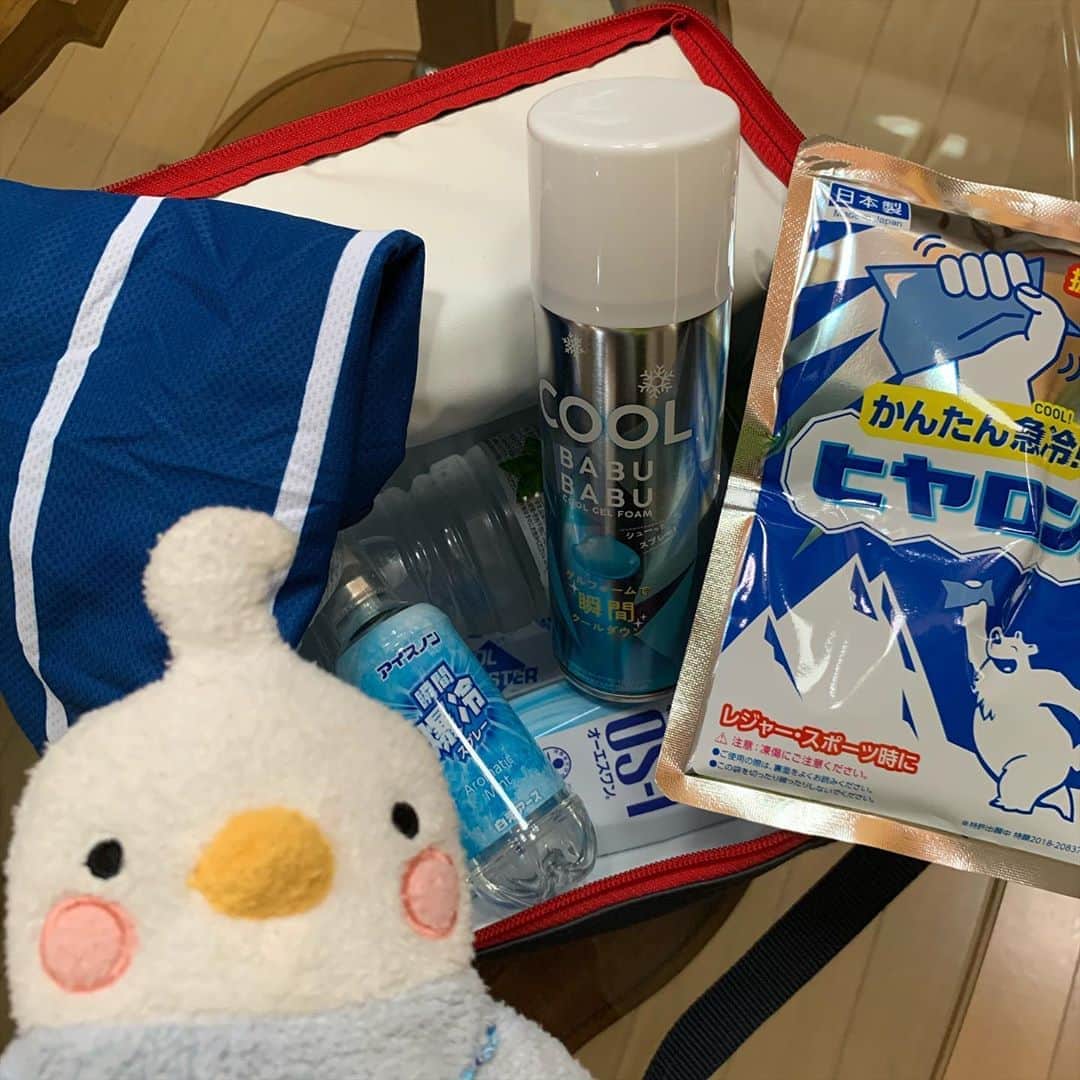 江口ともみさんのインスタグラム写真 - (江口ともみInstagram)「たぁちゃん暑くて倒れそうでした💦  で、先日ゴゴスマで取り上げた熱中症対策グッズを買ってきて試してみました✨クールバブバブ✨  冷たくなるけど5分くらいかな もっと長いといいけど。。。服とか髪の毛に着くと取れなくなるかもなので注意と書いてあったので、たぁちゃんには冷たいのが終わって乾いてから首に😅  使用後は可燃ゴミでーす  #fumofumosan #フモフモさん  #たぁちゃん#coolbabubabu  #クールバブバブ #熱中症対策グッズ #暑い#相変わらずかあさん雑 #2人で会話してます #1人芝居ではありません #ビミョーにたぁちゃんの声が定まってない」8月13日 17時24分 - tomomin.eguchi