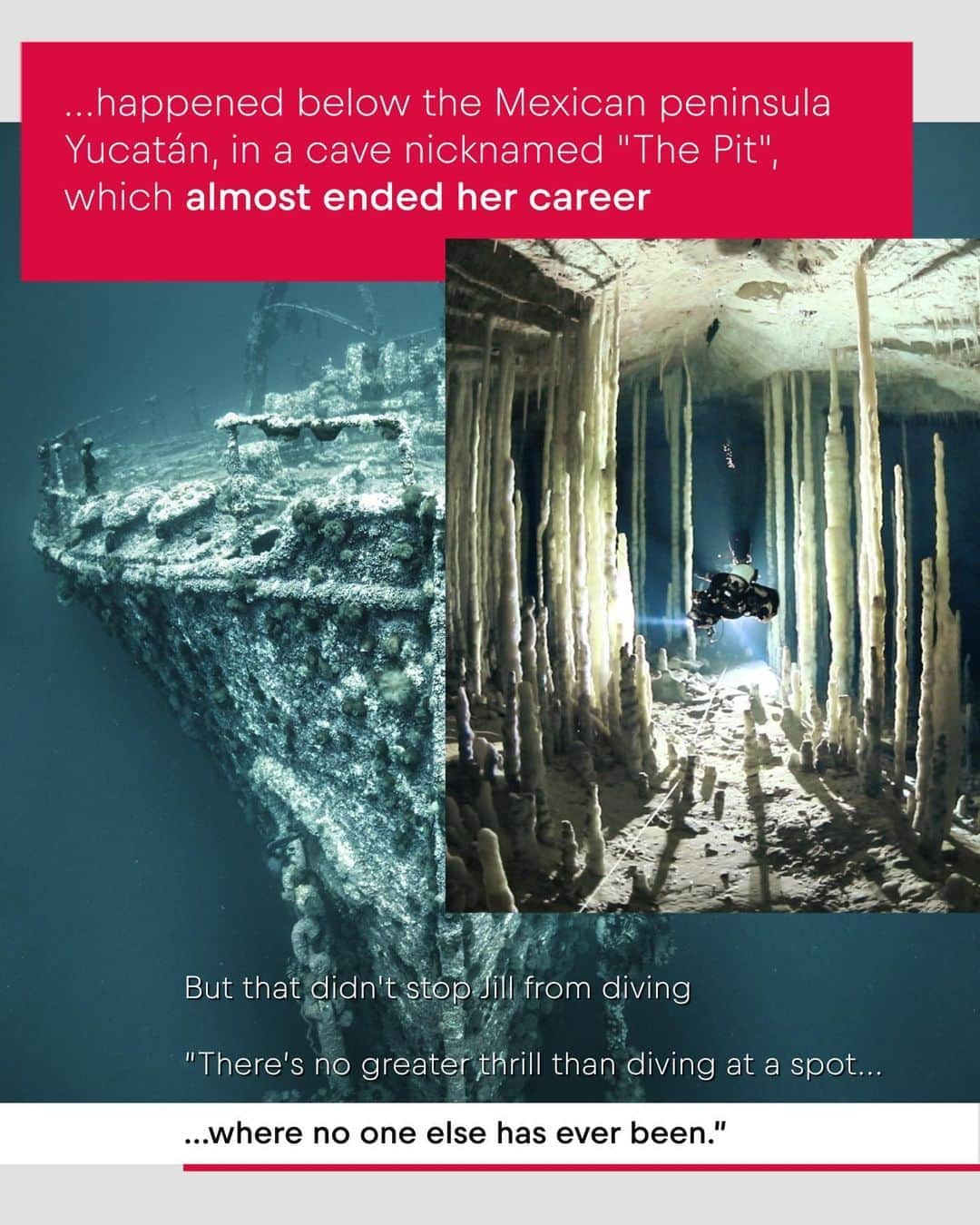 レッドブルさんのインスタグラム写真 - (レッドブルInstagram)「meet Jill Heinerth, the Canadian cave diver who's made a career out of exploring the world's most remote underwater caves - where fewer people have been than the surface of the moon 👊  check out her story in the @redbulletin ~link in bio ~ #redbull #givesyouwings #cave #dive #explore」8月13日 17時44分 - redbull