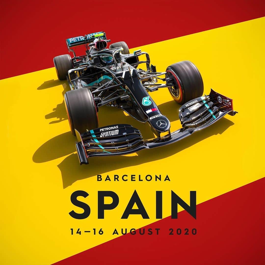 MERCEDES AMG PETRONASさんのインスタグラム写真 - (MERCEDES AMG PETRONASInstagram)「BACK IN BARCELONA ❤️💛 We can’t wait to get our #SpanishGP weekend started! 💃   🎨 x @iamautomobilist」8月13日 17時49分 - mercedesamgf1