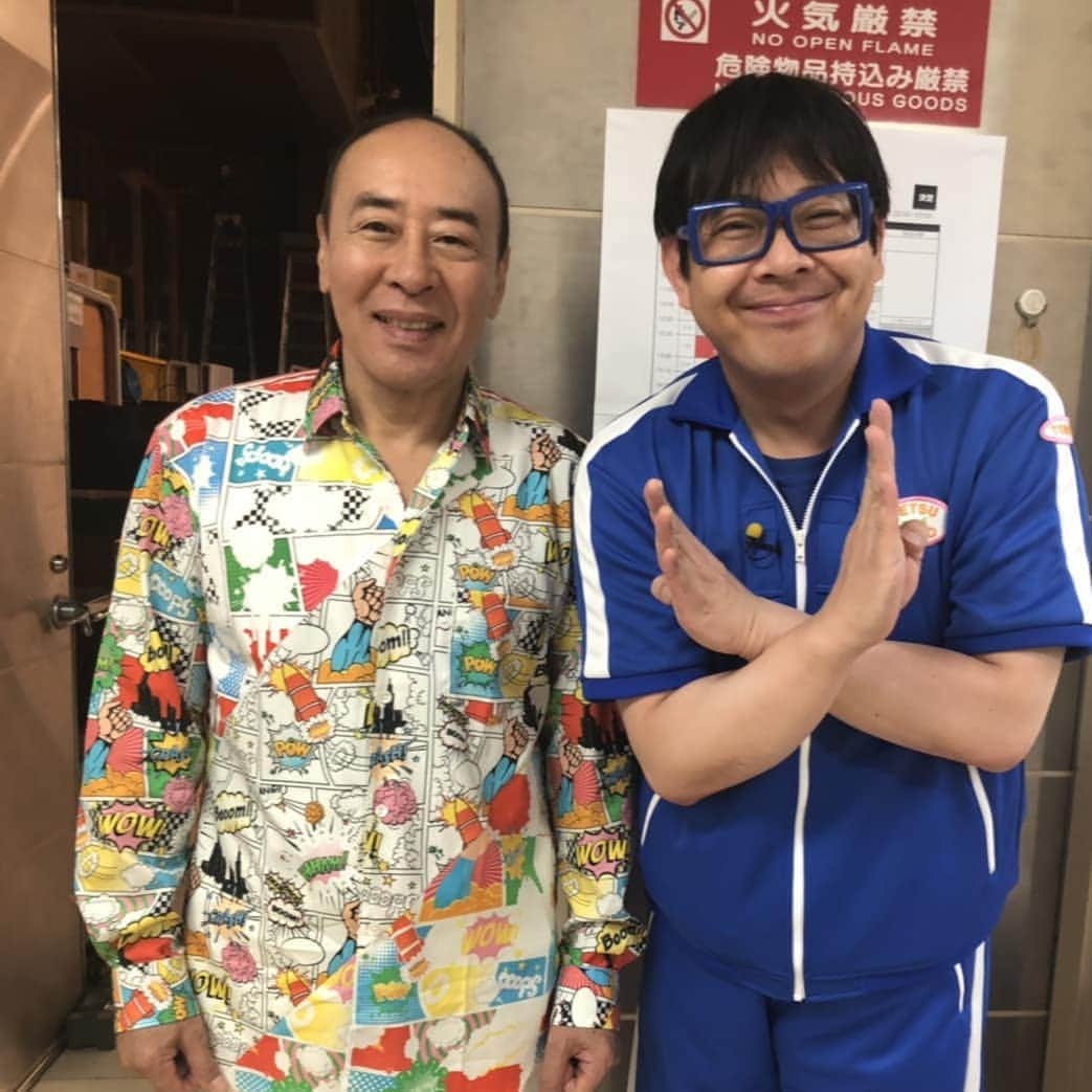 のインスタグラム：「モト&トモ #モト冬樹#テツ&トモ#ややこしい #ギター」
