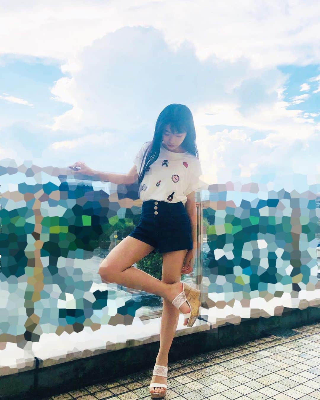 石井萌々果のインスタグラム：「ダブルレインボー良いことありそう🌈🌈✨」