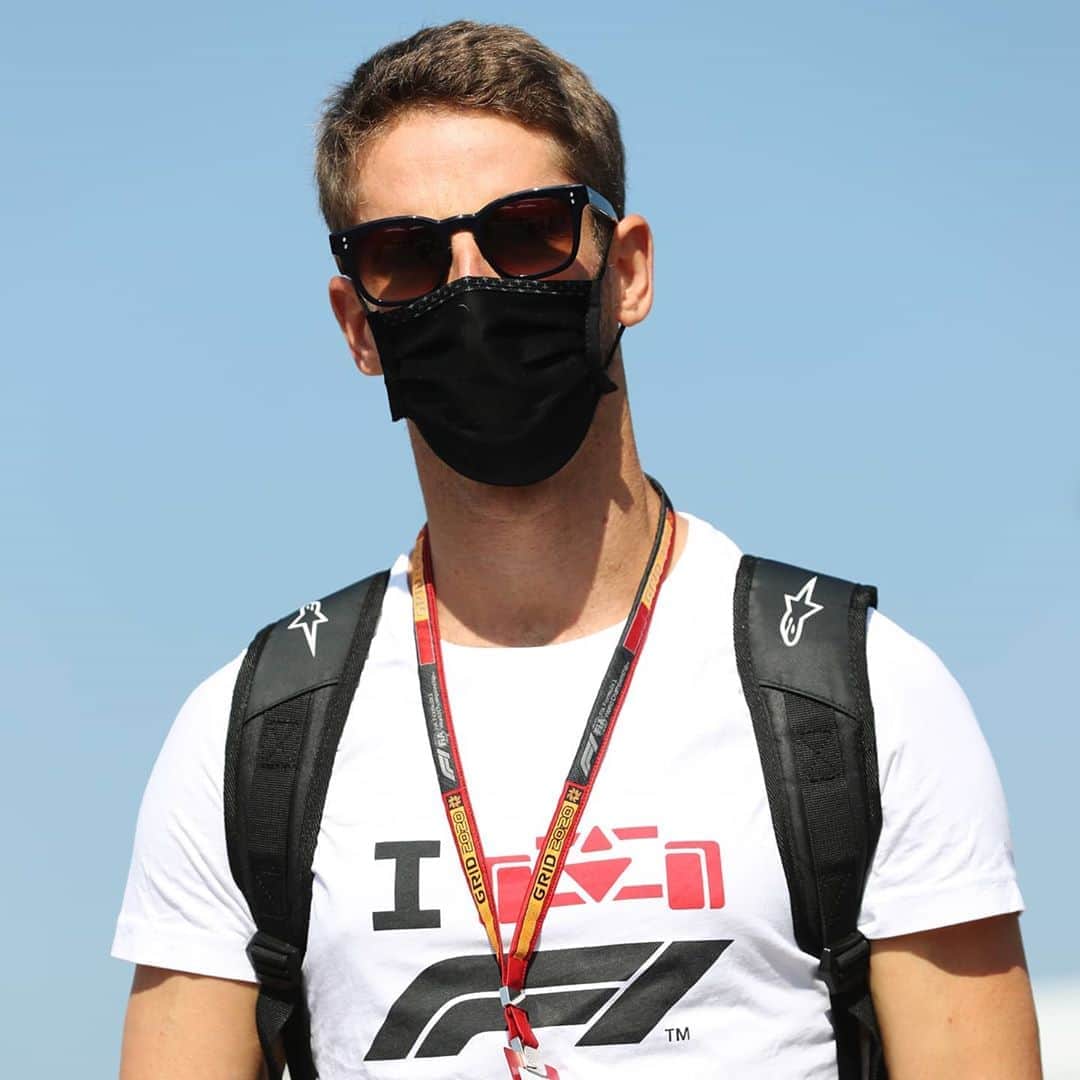ロマン・グロージャンのインスタグラム：「Hello Barcelona #r8g #f1 #spain #barcelona  @ditaeyewear @f1」