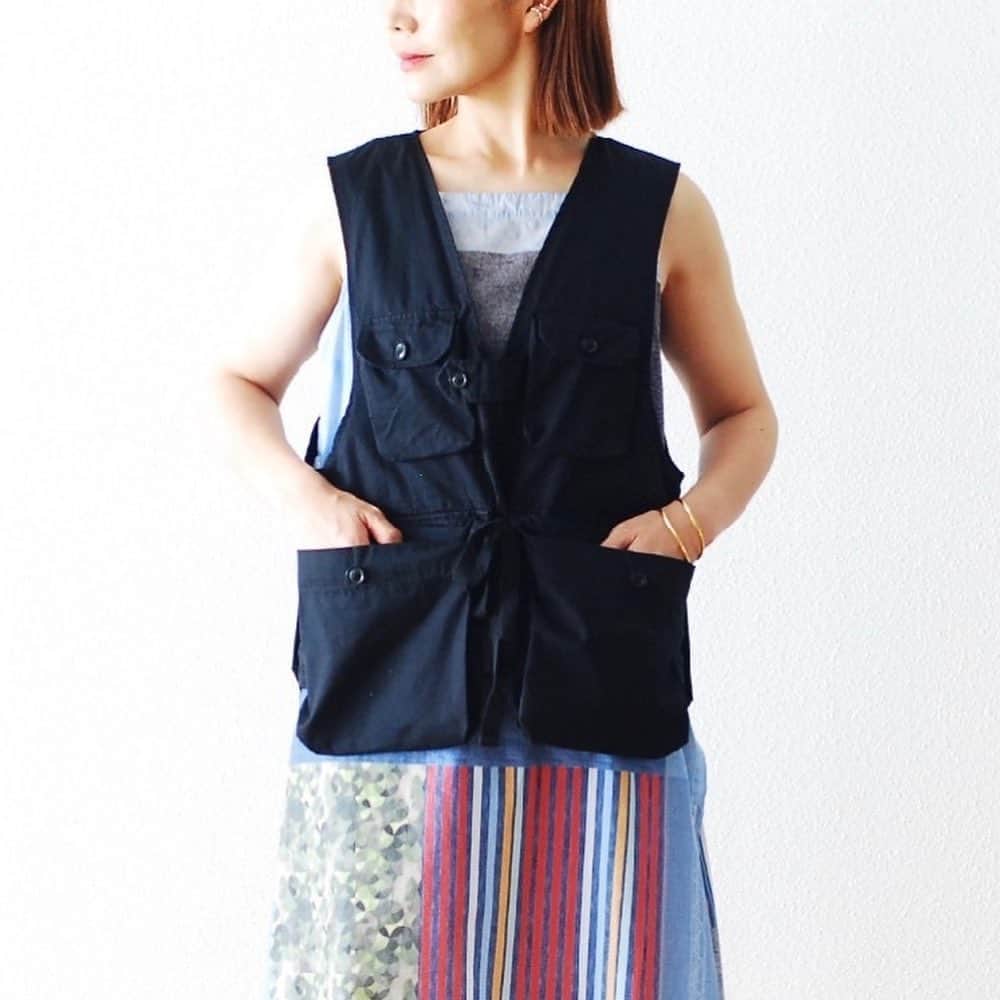wonder_mountain_irieさんのインスタグラム写真 - (wonder_mountain_irieInstagram)「_ Engineered Garments / エンジニアードガーメンツ "Game Vest -High Count Twill-" ￥47,300- “Square Neck Dress -random square-” ￥34,100- _ 〈online store / @digital_mountain〉 https://www.digital-mountain.net/shopbrand/004/O/ _ 【オンラインストア#DigitalMountain へのご注文】 *24時間受付 *15時までのご注文で即日発送 *1万円以上ご購入で送料無料 tel：084-973-8204 _ We can send your order overseas. Accepted payment method is by PayPal or credit card only. (AMEX is not accepted)  Ordering procedure details can be found here. >>http://www.digital-mountain.net/html/page56.html _ #NEPENTHES #EngineeredGarments #ネペンテス #エンジニアードガーメンツ _ 本店：#WonderMountain  blog>> http://wm.digital-mountain.info _ 〒720-0044  広島県福山市笠岡町4-18  JR 「#福山駅」より徒歩10分 #ワンダーマウンテン #japan #hiroshima #福山 #福山市 #尾道 #倉敷 #鞆の浦 近く _ 系列店：@hacbywondermountain _」8月13日 18時50分 - wonder_mountain_