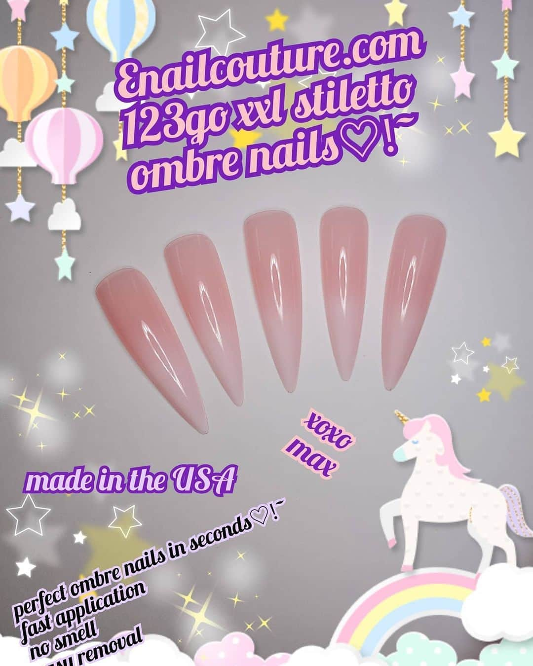 Max Estradaさんのインスタグラム写真 - (Max EstradaInstagram)「Enailcouture.com 123go pre made gel nails in ombre xxl stiletto ♡!~ Dreams really do come true  Apply with pink press on gel  Enailcouture.com made in American  #ネイル #nailpolish #nailswag #nailaddict #nailfashion #nailartheaven #nails2inspire #nailsofinstagram #instanails #naillife #nailporn #gelnails #gelpolish #stilettonails #nailaddict #nail #naildesigns #nailtech#nailsonfleek #nailartwow #네일아트 #nails #nailart #notd #nails💅 #젤네일 #notpolish #nailcolor #nailsalon #nailsdid #nailsoftheday」8月14日 4時39分 - kingofnail