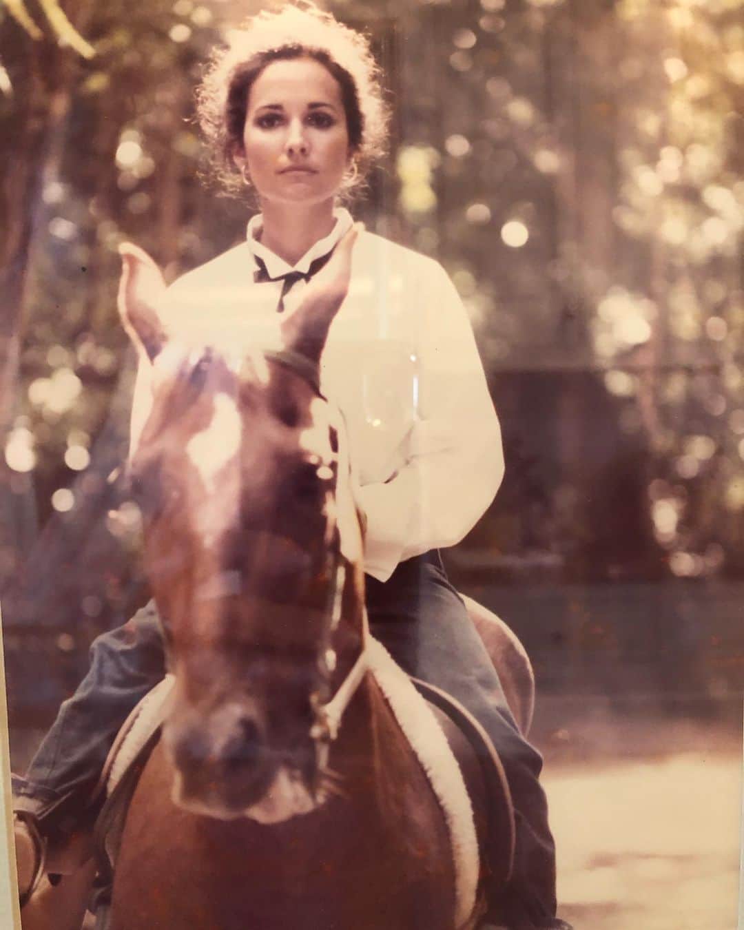 スーザン・ルッチさんのインスタグラム写真 - (スーザン・ルッチInstagram)「Throwback Thursday— First soap remote ever!  Riding horses in the rainforest in St Croix—for All My Children’s Erica and Tom’s honeymoon🔥🔥🔥 #mona’sfavorite」8月14日 4時51分 - therealsusanlucci