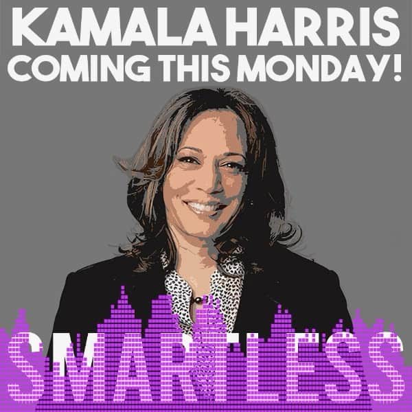 マイケル・グラント・テリーのインスタグラム：「Super excited about our next ep!! We were so fortunate to have the amazing @kamalaharris as our guest THE DAY BEFORE she was picked at VP nominee. It’s an amazing interview. Here’s a sneak peek of her ep which releases on Monday, 8/17! @smartless @jason_bateman @seanhayes @arnettwill #smartless #kamalaharris #vp #vicepresident」