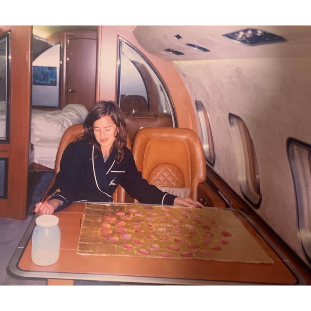 ジェイドジャガーのインスタグラム：「#tbt plane painting」