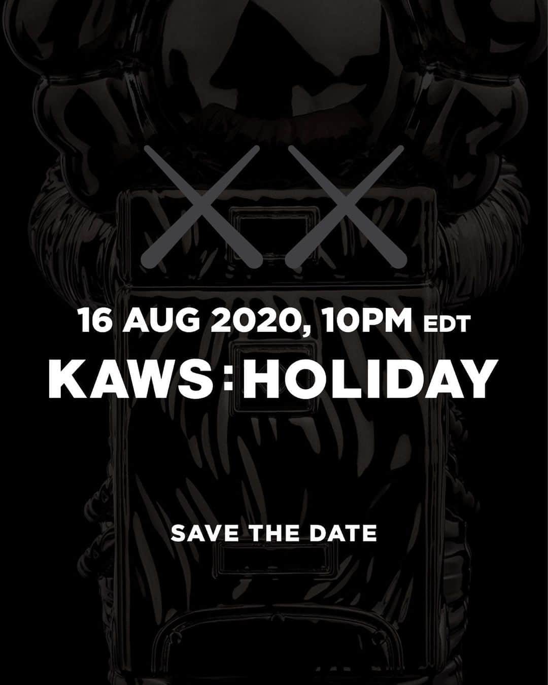 KAWSONEさんのインスタグラム写真 - (KAWSONEInstagram)「I’m happy to announce a new project that pushes the limits of social distancing... KAWS:HOLIDAY, in collaboration with @ARR.AllRightsReserved . Save the date!  16 Aug 10pm EDT /  17 Aug 10am HKT . #KAWS #KAWSHOLIDAY #AllRightsReserved」8月13日 21時01分 - kaws