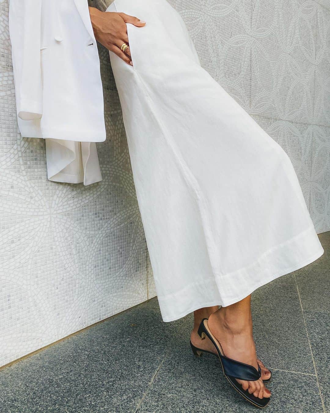 Club Monacoのインスタグラム：「Palazzo pants, abbreviated. The Crop Flare Pant sets the scene for some of your best outfitting yet.」