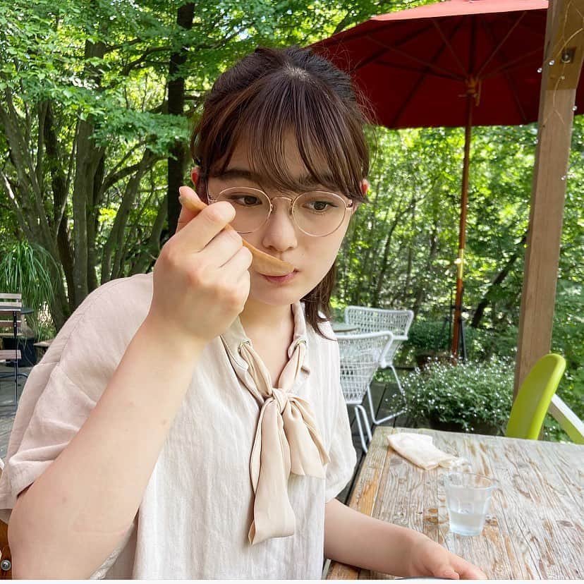 井上咲楽さんのインスタグラム写真 - (井上咲楽Instagram)「. 🥄最近の私のインスタ、緑が多いです！」8月13日 22時08分 - bling2sakura