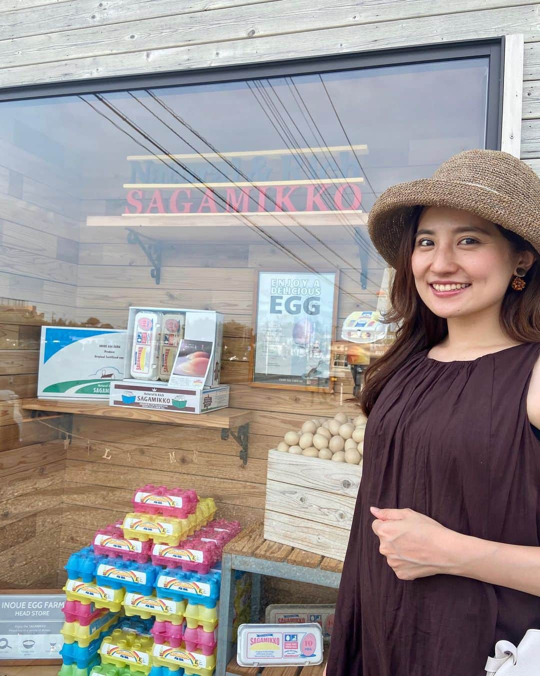 槙あやなさんのインスタグラム写真 - (槙あやなInstagram)「飲食店に行くと たまに取り扱っているのを見かける 「さがみっこ」。 その直販店に行ってきました。 卵が入っているパッケージも可愛い。 明日の朝ごはんが楽しみ。  #食べることは生きること #卵 #さがみっこ #明日の朝ごはんは #やっぱり #卵かけご飯かな」8月13日 22時29分 - ayana_maki