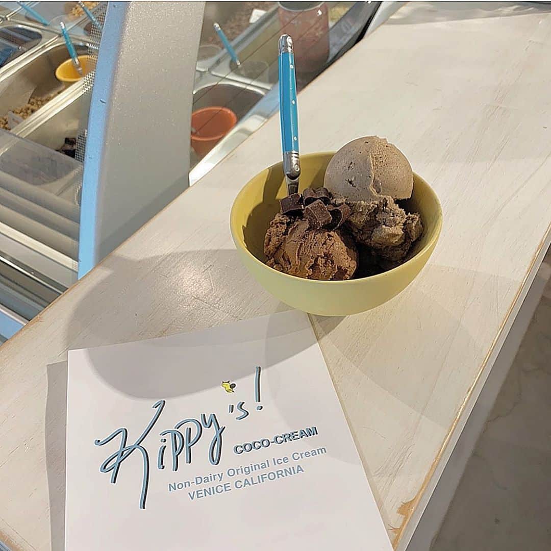 前田亜美のインスタグラム：「. . 写真撮ってないし撮る機会もなくて過去の写真整理してるんだけど… . . . このアイスの写真みつけて、. 今食べたくてお腹すいてきたから. みんなにも共有しちゃう‪ 𓈒𓏸笑. . . オーガニックジェラートで全く罪悪感ないアイスだった！笑. . また食べたいな〜〜夏らしいことしたいなあ〜‪𓂃 𓈒𓏸◌‬」