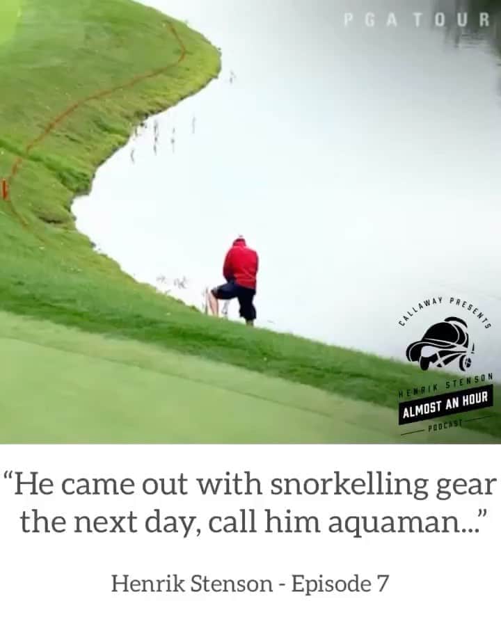 ヘンリク・ステンソンのインスタグラム：「Episode 7 is now live!  Catch @jeffneubarth and I discussing the PGA Champs, In N Out orders, water hazards and much more...  Click the link in my bio for full podcast 🎧   @callawaygolf #sponsored」