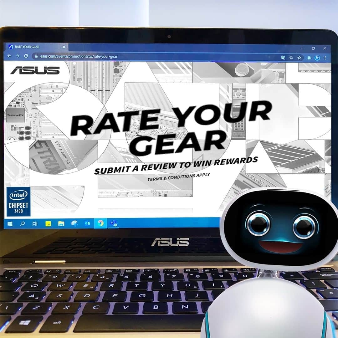 ASUSさんのインスタグラム写真 - (ASUSInstagram)「Zenbo is really excited with the last weeks of the Rate your Gear campaign!  It’s simple: check, review, submit, and win big prizes! Click the link to see all the details! #ASUS # review #rateyourgear」8月14日 0時00分 - asus