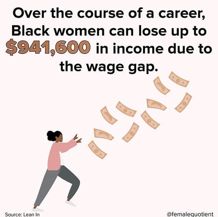 サラ・ウェイン・キャリーズさんのインスタグラム写真 - (サラ・ウェイン・キャリーズInstagram)「black women’s equal pay day.  via @femalequotient」8月14日 0時25分 - sarahwaynecallies