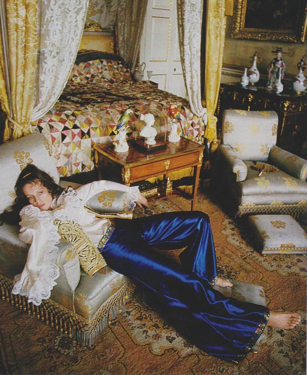 ジル・スチュアートのインスタグラム：「“Isn't it funny how day by day nothing changes, but when you look back everything is different?' -C.S. Lewis . Catherine Milinare in "Vogue Own Boutique”, April 1968 . #cslewis #catherinemilinare #vogue #bellbottoms #bohochic #bohemianstyle #1960s #sixties #fashion #photography #inspiration」