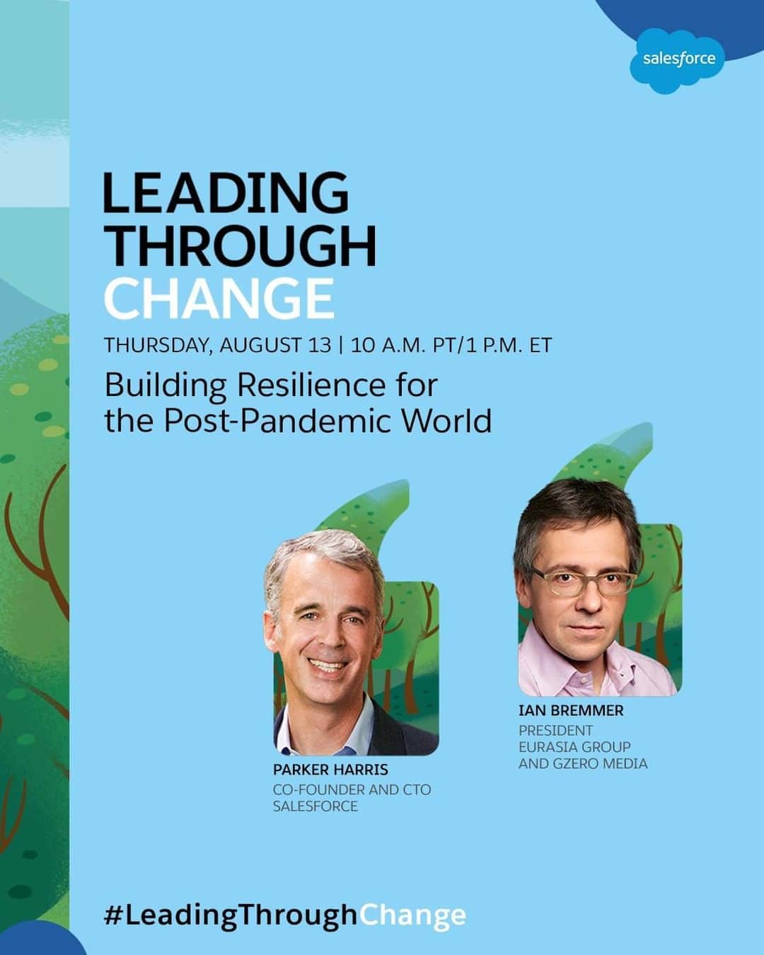 Salesforce さんのインスタグラム写真 - (Salesforce Instagram)「What can we hope for in a 𝒑𝒐𝒔𝒕-𝒑𝒂𝒏𝒅𝒆𝒎𝒊𝒄 world? 💭 Join Salesforce Co-founder and CTO Parker Harris for a thoughtful discussion with Ian Bremmer today on #LeadingThroughChange. 💙 Visit the link in bio to register now. 🔗」8月14日 1時33分 - salesforce