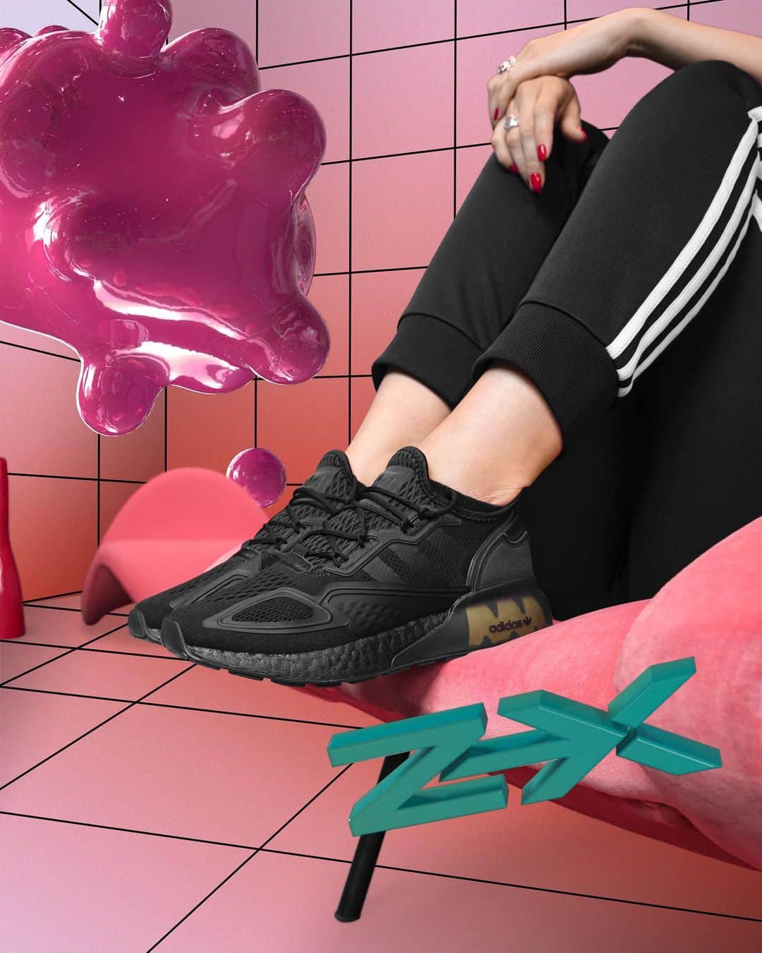 adidas UKさんのインスタグラム写真 - (adidas UKInstagram)「Illustrator @cressidadjambov specialises in portraits and hand-drawn type whilst exploring themes of relationships, self-expression and queer history.⁣ ⁣ “In 2020 it feels especially important to have purpose behind acts of creativity” - @cressidadjambov​⁣ ⁣ Shop #adidasZX now by tapping the image to discover more.​⁣ ⁣ 📸 @mabdulle / @takemorephotos」8月14日 1時54分 - adidaslondon