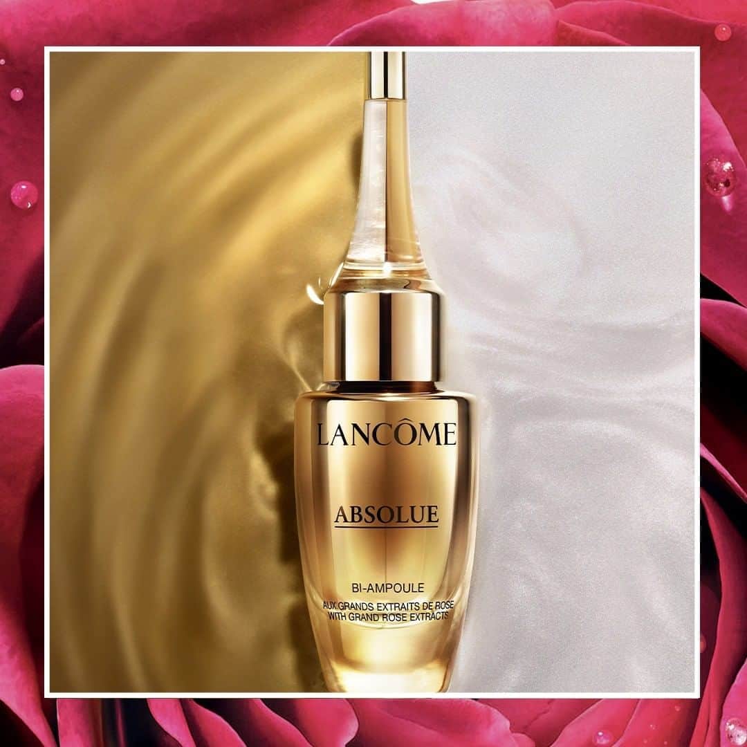 Lancôme Officialさんのインスタグラム写真 - (Lancôme OfficialInstagram)「An exclusive dual-phase formula with a powerful blend composed of Premier Cru of French Roses, tri-ceramides and pure oleo-distillate. Give your skin deep hydration and overnight repair with one single glowing drop of Absolue Ultimate Repair Bi-Ampoule. #Lancome #AbsolueBiAmpoule #Skincare​」8月14日 3時58分 - lancomeofficial