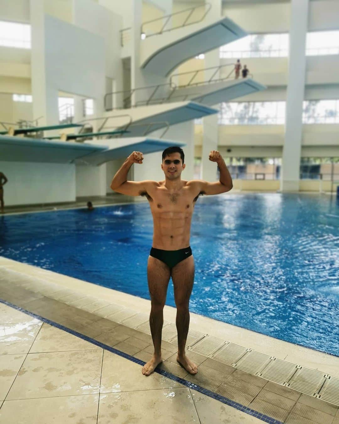 イヴァン・ガルシアのインスタグラム：「"Muy feliz de conocer y entrenar en las instalaciones de clavados de @sedenamx en la CDMX! Gracias al apoyo que nos brindan para continuar con nuestra preparación rumbo a Tokio"」