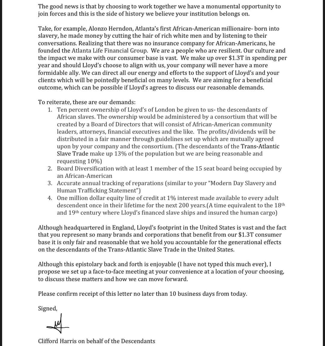 T.I.さんのインスタグラム写真 - (T.I.Instagram)「As promised... Our letter in response to @lloydsoflondon's letter we received 10 days ago. The conversation continues.... This isn't just MY movement...This is for US‼️ All who believe in the message and intention of this call to action  sign the petition USorELSE.org #linkinbio」8月14日 14時10分 - tip