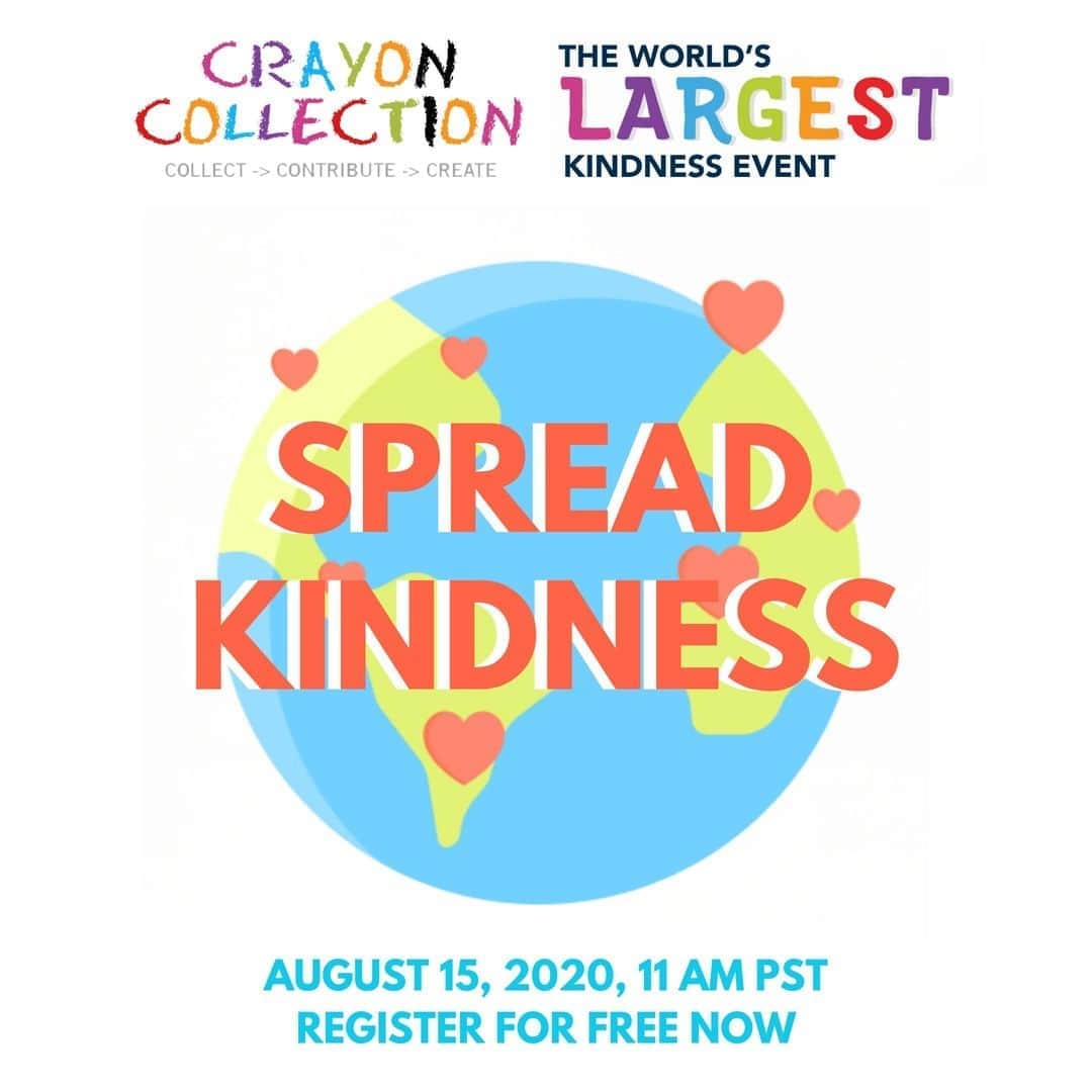 Mattelさんのインスタグラム写真 - (MattelInstagram)「The Mattel Children’s Foundation is co-sponsoring the World’s Largest Kindness Event 8/15 at 11 am PT, with non-profit @crayoncollection. You can join a livestream and draw or write a note of kindness that will be sent to hospitals locally, with the goal to set a new Guinness World Record title for the most handwritten notes uploaded to Instagram in one hour. Register at link in bio.」8月14日 6時09分 - mattel