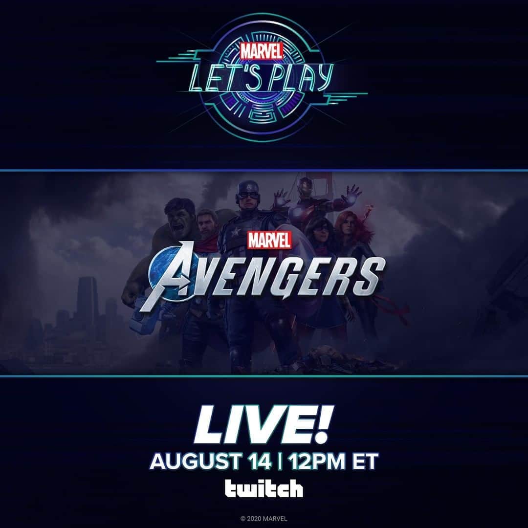 Marvel Entertainmentさんのインスタグラム写真 - (Marvel EntertainmentInstagram)「Time to #Reassemble. Join us as we play "Marvel's Avengers" LIVE tomorrow at 12PM ET on Twitch: Twitch.TV/Marvel #MarvelAtHome」8月14日 8時00分 - marvel