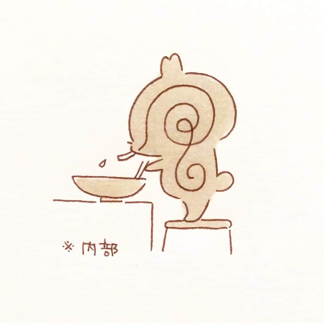 カモさんのインスタグラム写真 - (カモInstagram)「本日も食欲旺盛です #ひやむぎ#hiyamugi#イラスト#illustration#ウサギタケ#usagitake」8月14日 10時09分 - illustratorkamo