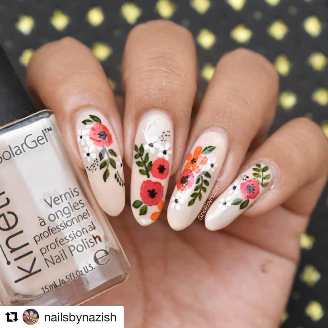 Nail Designsさんのインスタグラム写真 - (Nail DesignsInstagram)「#Repost @nailsbynazish  . #nudenails #nudenails💅 #nudenailart #nudenailswag #nudenailpolish #nudenailcolor #floraldesign #floralart #floralnails #floralnailart #floralnaildesign #floralnailsart #wildfloraldesign #beautifulnails #kineticsnails #kineticsnailsystems #nailartswag #nailspafeature #nailartdiary #springnails #springnails2020 #springnailart #summernails #nailartfeature #snigdhasfloralbirthday」8月14日 10時43分 - nailartfeature