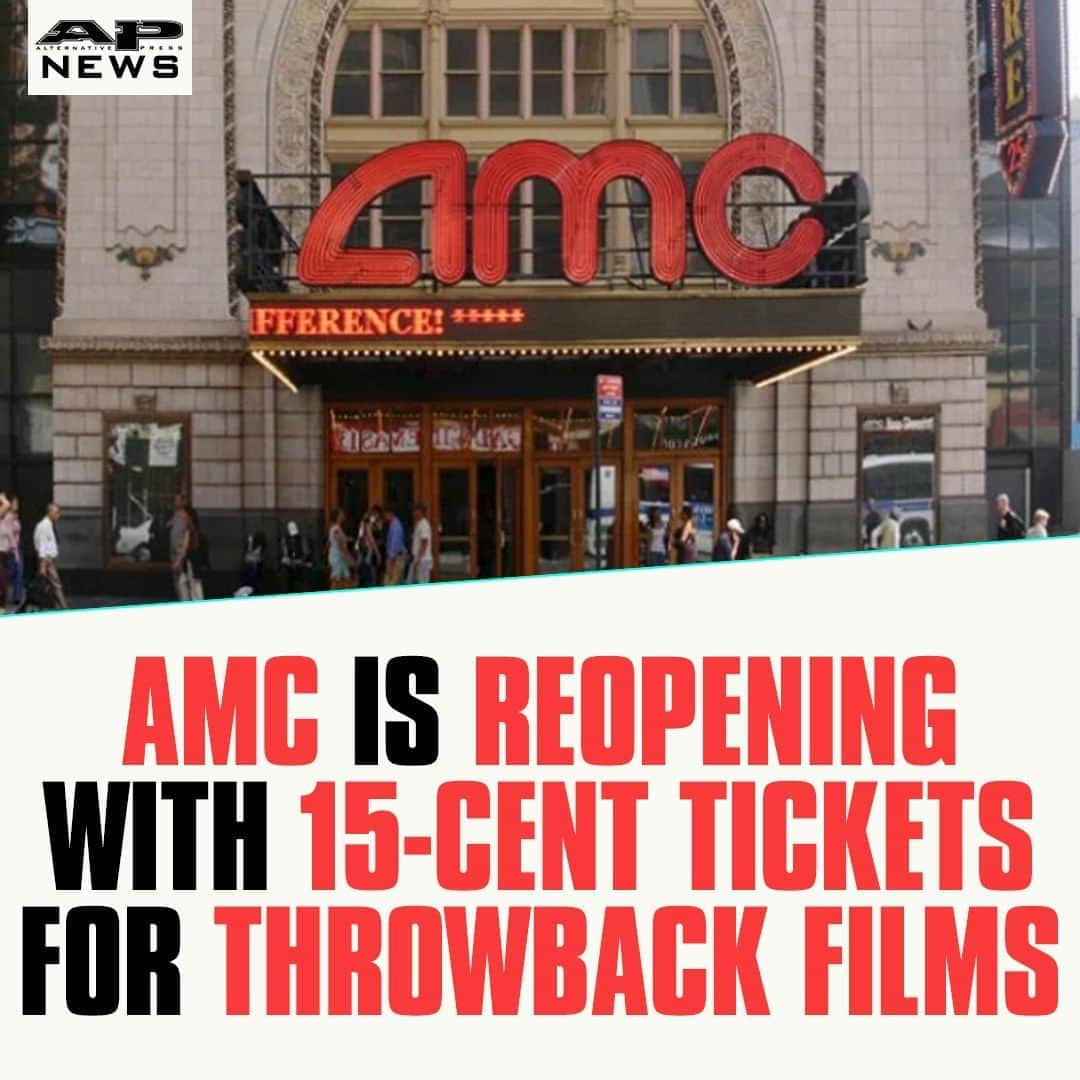 Alternative Pressさんのインスタグラム写真 - (Alternative PressInstagram)「‘Ghostbusters’ and ‘Back To The Future’ are just a few of the iconic throwback films you can watch for just 15 cents as @amctheatres reopens more than 100 locations⁠ LINK IN BIO⁠ .⁠ .⁠ .⁠ #amc #amctheatres #ghostbusters #backtothefuture #throwbackmovies #throwbackfilms #amcopening #amctheatreopenings #altpress #alternativepress」8月14日 12時30分 - altpress
