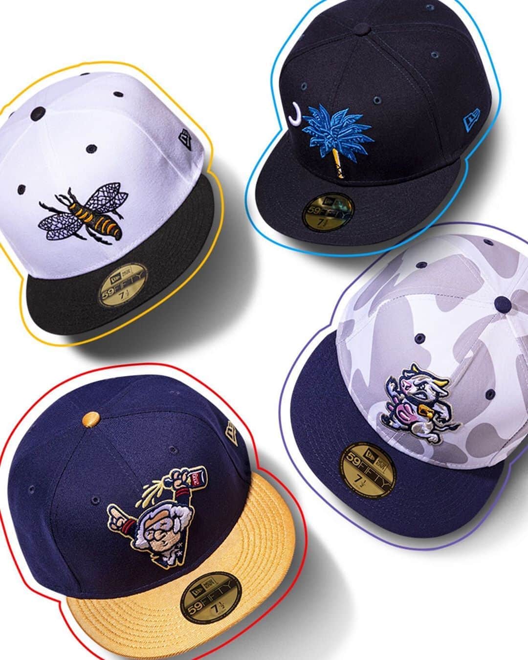 ニューエラ・キャップのインスタグラム：「The MiLB Theme Nights Collection is restocked and available now at neweracap.com! . Link in bio」